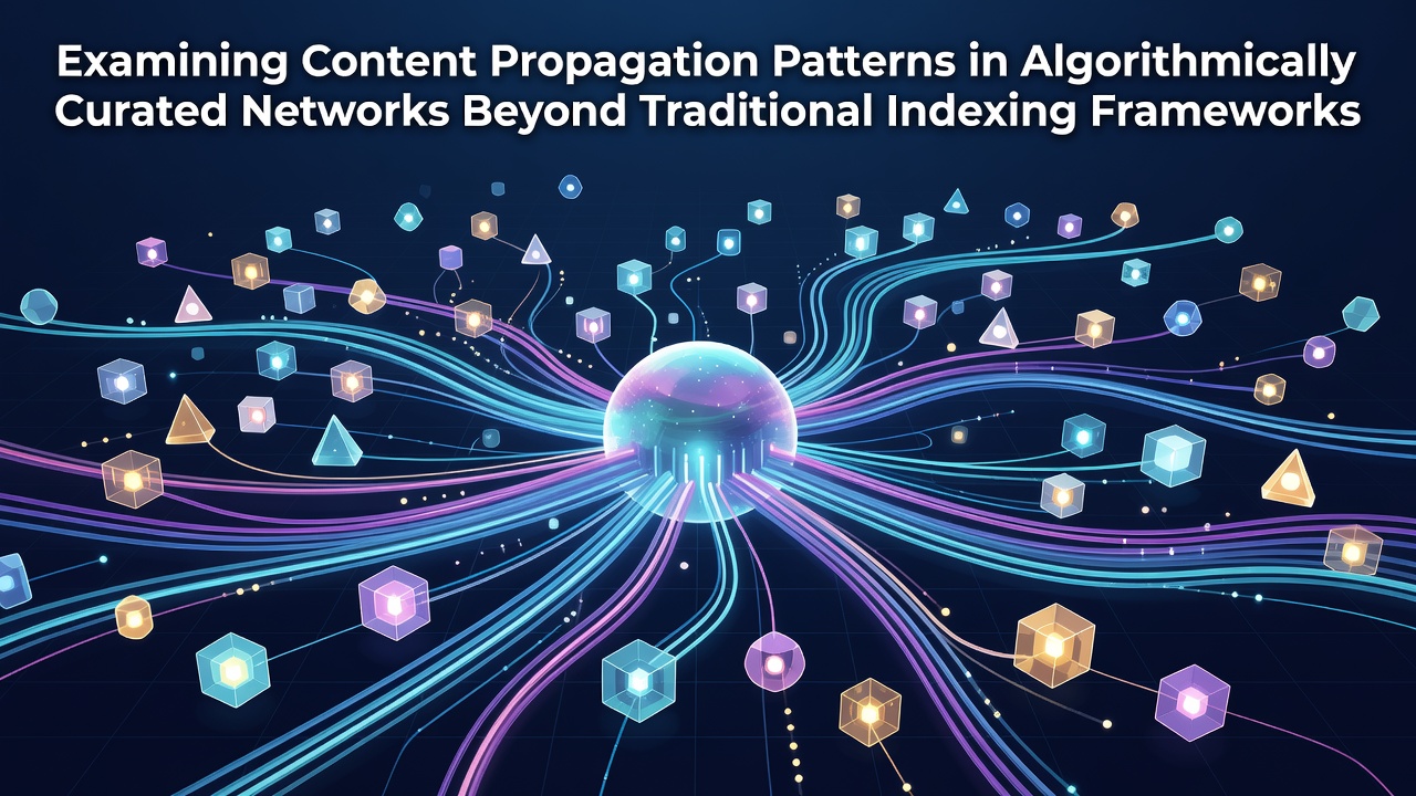 Examining Content Propagation Patterns in Algorithmically Curated Networks Beyond Traditional Indexing Frameworks